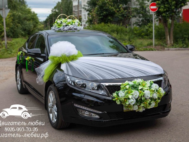 Комплект автомобильных украшений на свадьбу — Первый подснежник